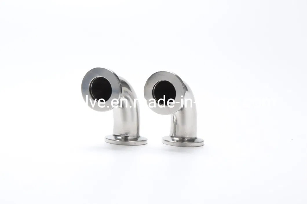 Stainless Steel Pipe Fitting Food Grade L2s Long Type Welded 90d Elbow