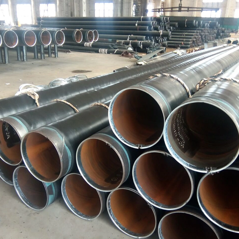 Pressure Groove Fire Protection Epoxy Powder Coated Plastic Anticorrosive Spiral Steel Pipe