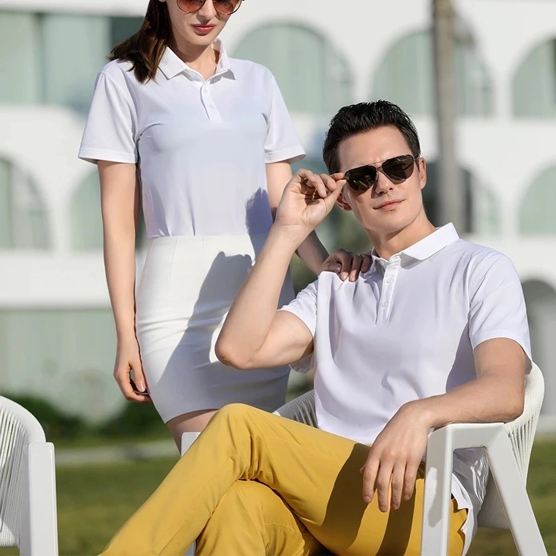 Quick Dry Golf Clothes Collar T-Shirts Private Label Unisex Polo Tees