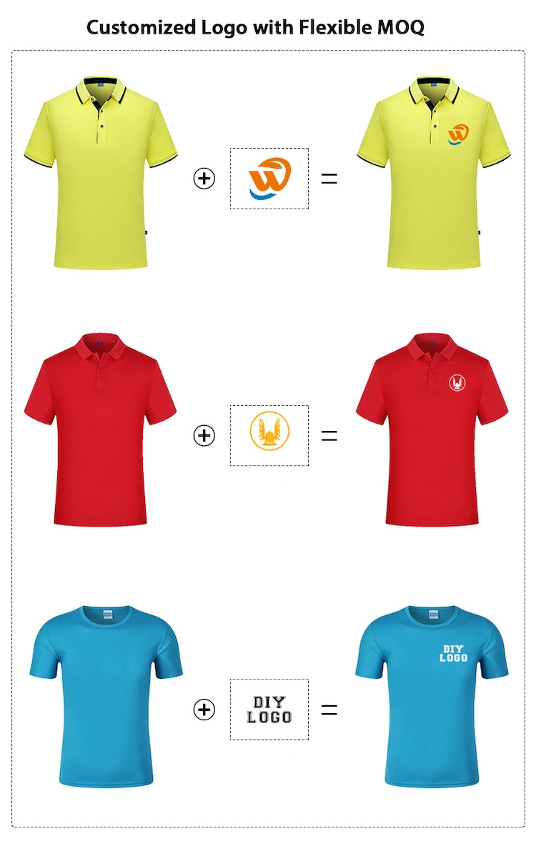 Quick Dry Golf Clothes Collar T-Shirts Private Label Unisex Polo Tees