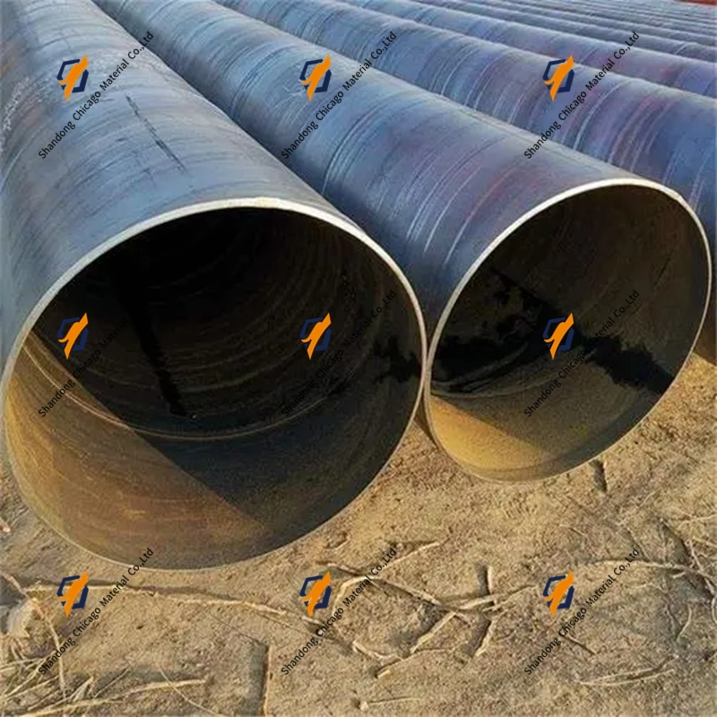 A53 A106 A252 Q235B LSAW/SSAW Spiral Tube, Large Diameter Sch 40 3PE Coating Spiral Pipe, API 5L Welded Steel Pipe