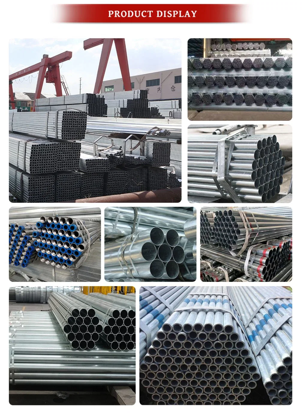 Wholesale Chinese Manufacture 25mm Galvanized Structural Galvanised Round Steel Pipe