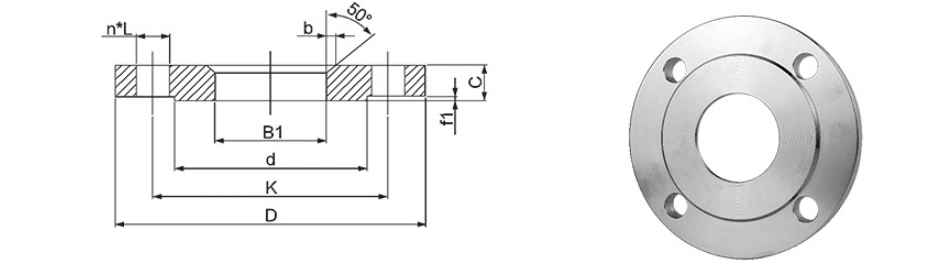 High Quality Pn1.6MPa Stainless Steel Plate Type Flat Welded Flange