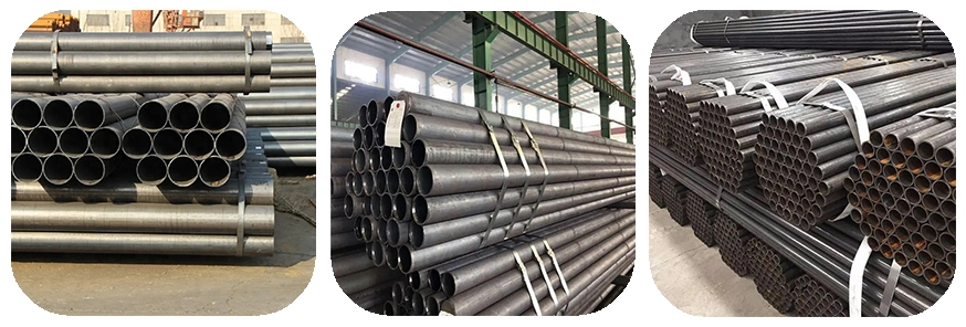 China Suppliers of Q235 Q345 ASTM Carbon ERW Mild Iron Round Welded Spring Steel Pipes