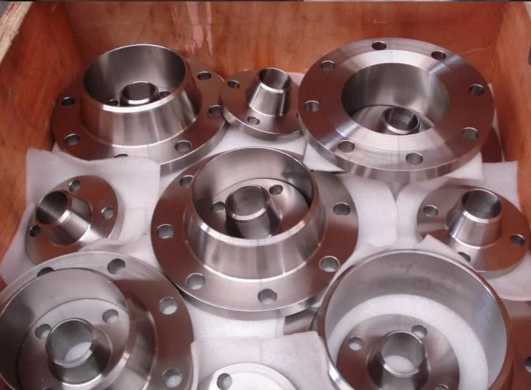 ANSI B16.5 A105 Cheap Pipe Collar Forged Forging 6 Hole Hub Stainless Steel Rtj Weld Neck Flange