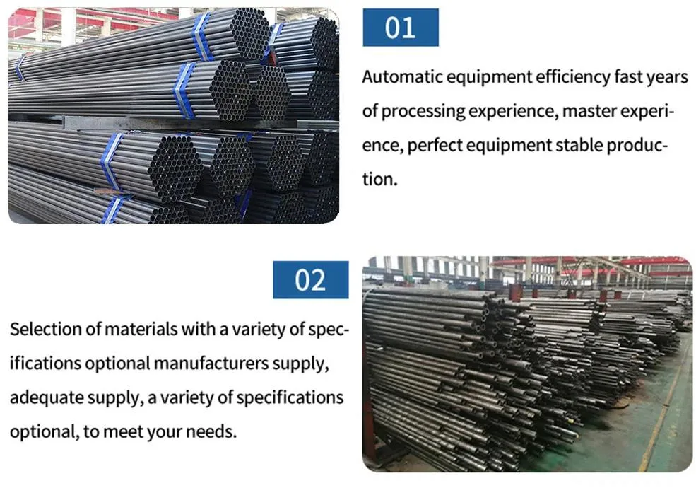 Large Quantity Available ASTM A106 A53 API 5L X42-X80 Oil and Gas Carbon/Mild Steel Seamless Pipe Ms Iron Black Hot Rolled/Cold Drawn Welded Steel Pipeline Tube