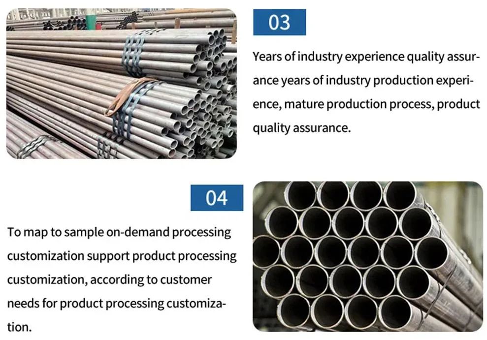 Large Quantity Available ASTM A106 A53 API 5L X42-X80 Oil and Gas Carbon/Mild Steel Seamless Pipe Ms Iron Black Hot Rolled/Cold Drawn Welded Steel Pipeline Tube