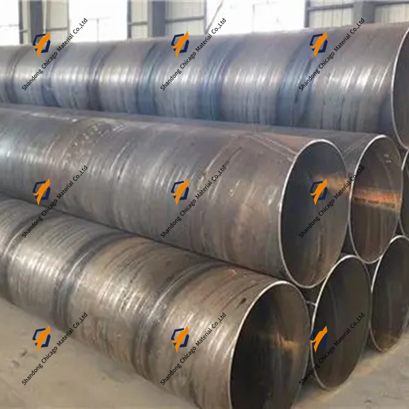 A53 A106 A252 Q235B LSAW/SSAW Spiral Tube, Large Diameter Sch 40 3PE Coating Spiral Pipe, API 5L Welded Steel Pipe