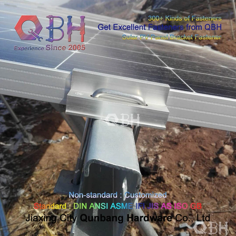 Qbh Customized Shipyard Ship Construction Structure Solar Rack Round Square Bend Pipe Fitting Stainless Carbon Steel U Bolt Stud Rod Nut Washer Assembly