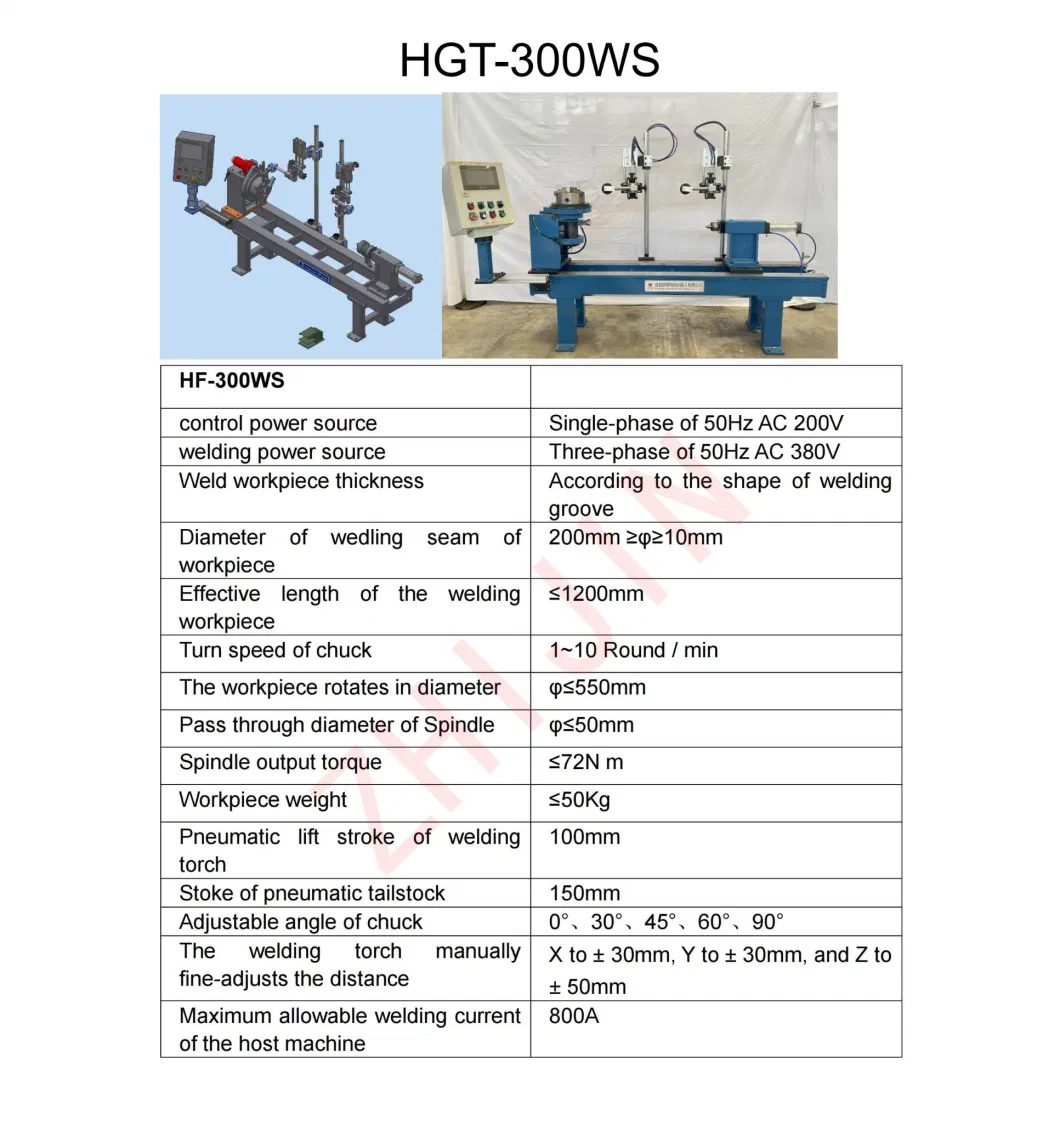 TIG/MIG Longitudinal/Circumferential Automatic Seam Welder