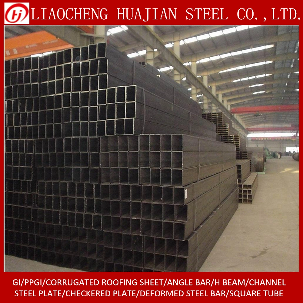 Q195 Black Galvanized Welded Round Square Carbon ERW Steel Pipe for Furniture