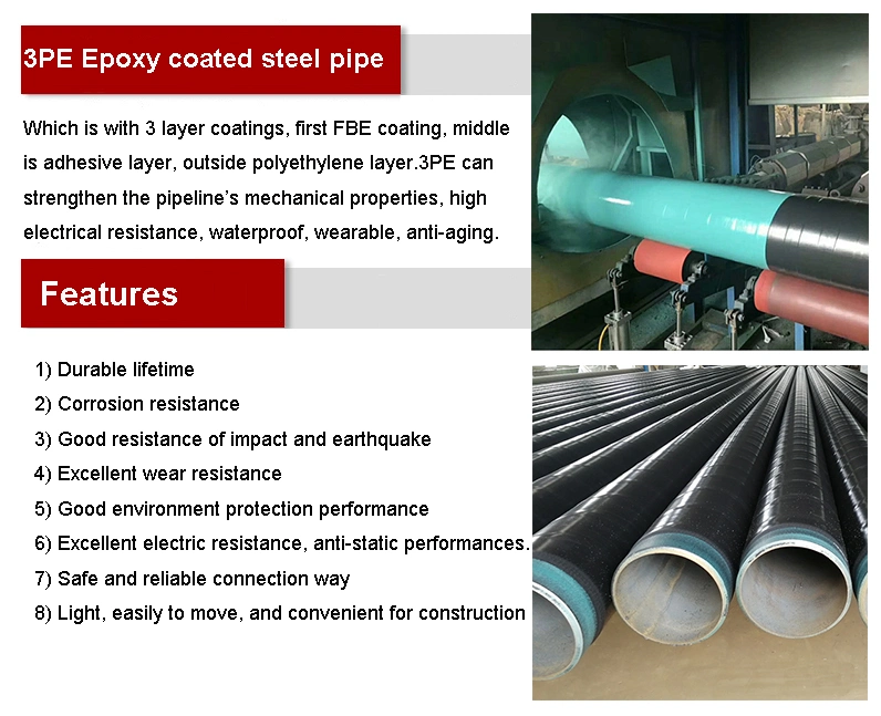 Liange ASTM A36 Large Diameter 3PE Spiral Anti Corrosion Welded Tube Carbon Steel Pipe for Oil and Gas