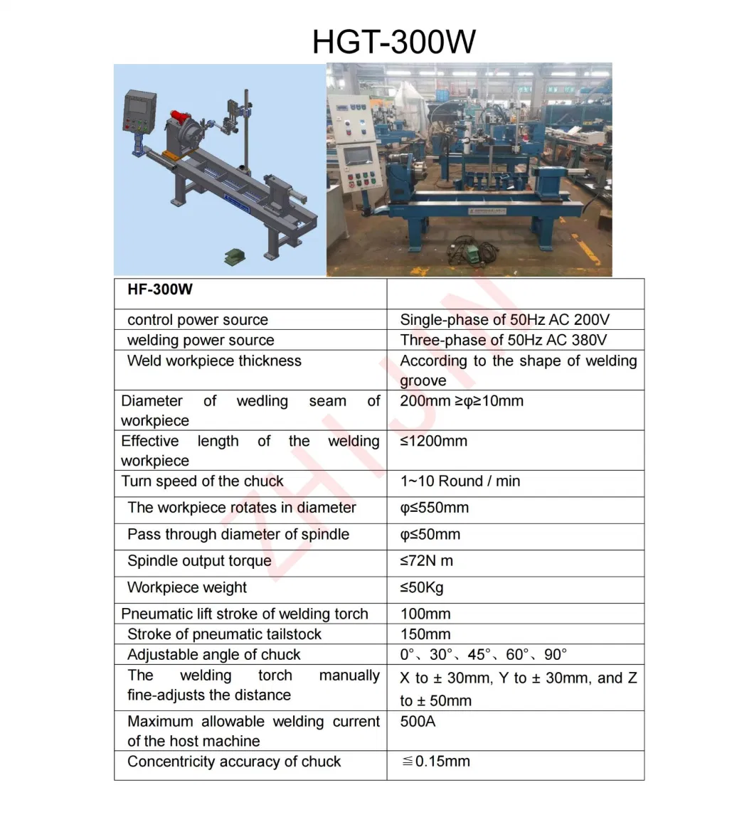 TIG/MIG Longitudinal/Circumferential Automatic Seam Welder