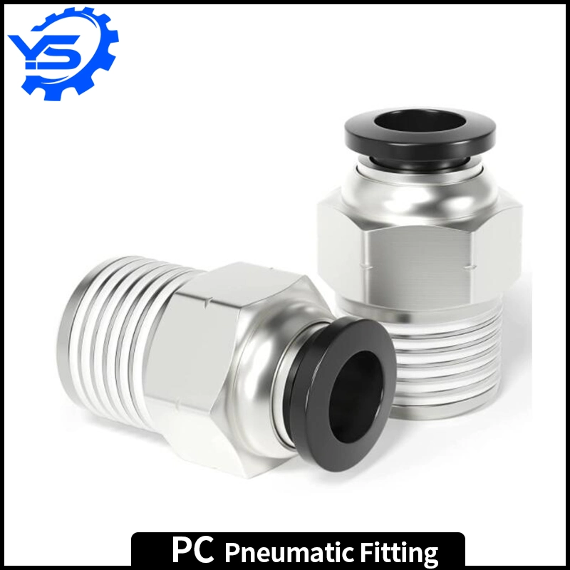 1/8&quot; 1/4&quot; 3/8&quot; 1/2&quot; Pneumatic Machine Cylinder Parts Accessories Push to Connect Connector Pneumatic Air Tube Fitting