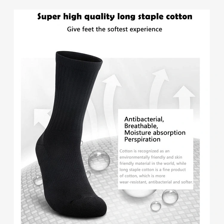 Aibort Customized Socks Basketball Socks Thickened Towel Bottom Wear-Resistant Sports Socks Non Slip Breathable Heat Rise MID Tube Socks