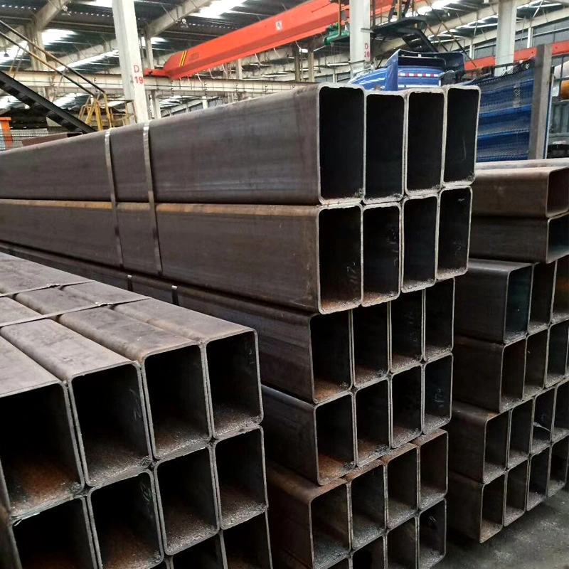 Q235 Square / Rectangular / Round Black Welded Steel Pipe Steel Tube Steel Hollow Section From China