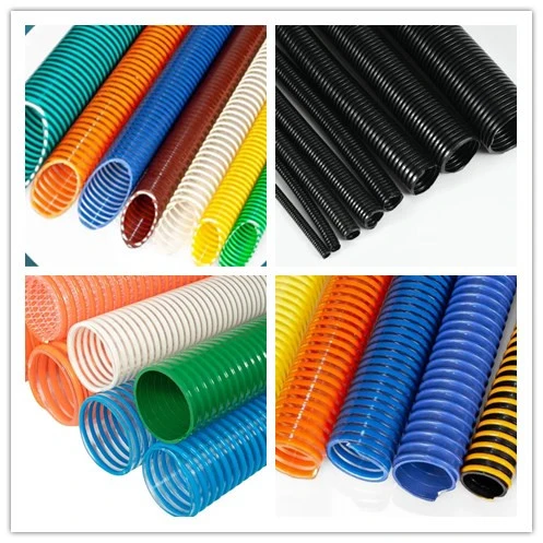 High Pressure Non Toxic Flexible PVC PU Fiber Steel Wire Enhanced Spring Spiral Air Hose Pipe Tube Extruder Extrusion Line