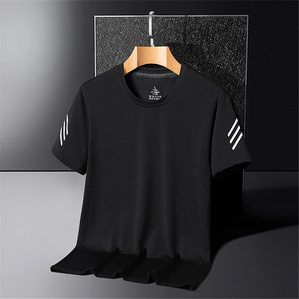 Tops Short Sleeved T Shirts Tee Pullover Breathable Round Neck Sports Tees