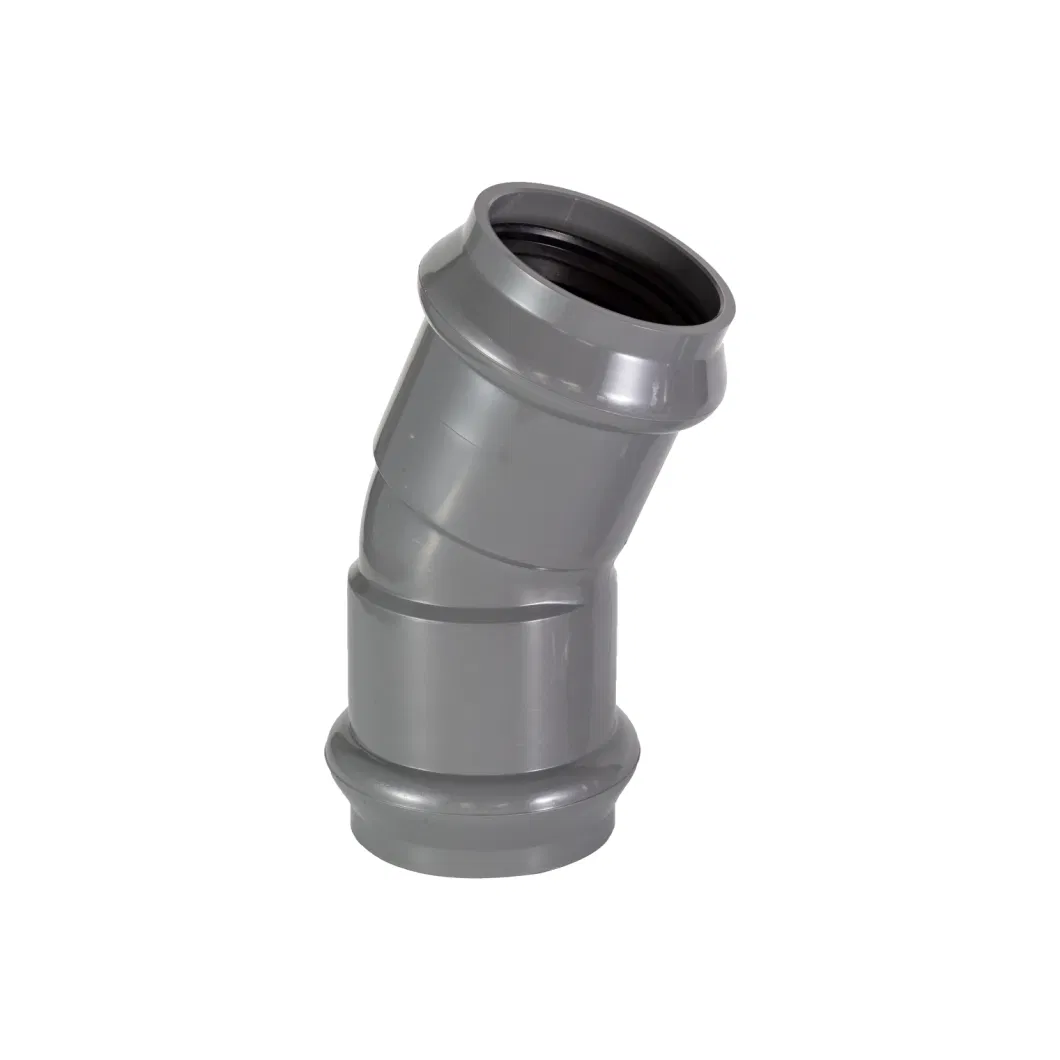 Plastic UPVC Pipe 45 Degree Elbow for Water Supply DIN Standard Pn10