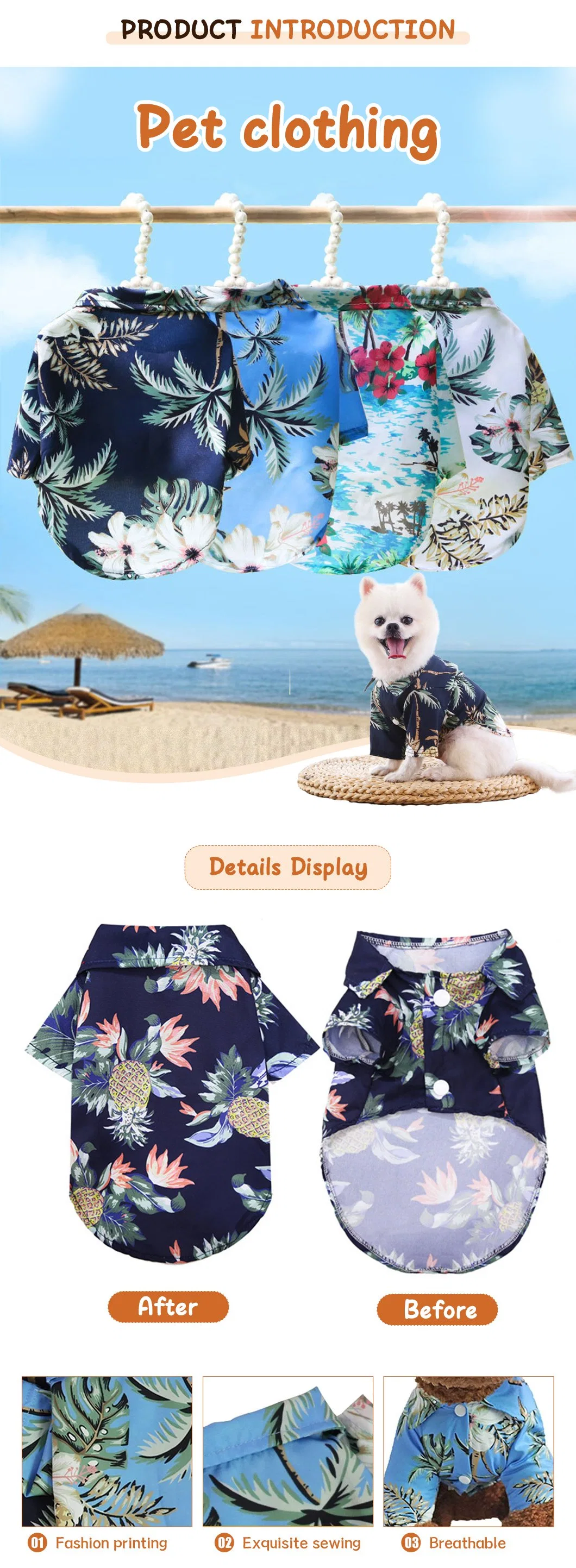 Dog Outfit Soft Casual Clothes Pet Shirt