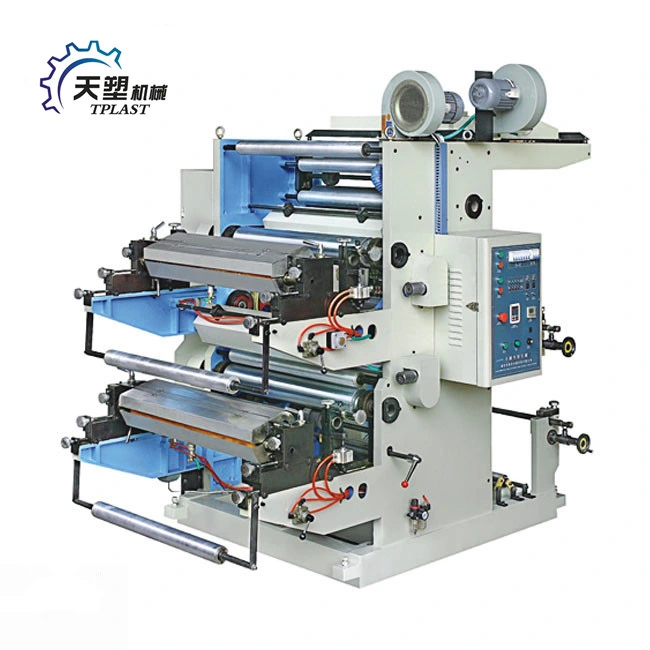 Two Color Flexographic Shopping Carry Bag Printing Machine/Plastic T Shirt Bag Flexo Printer Machine Price