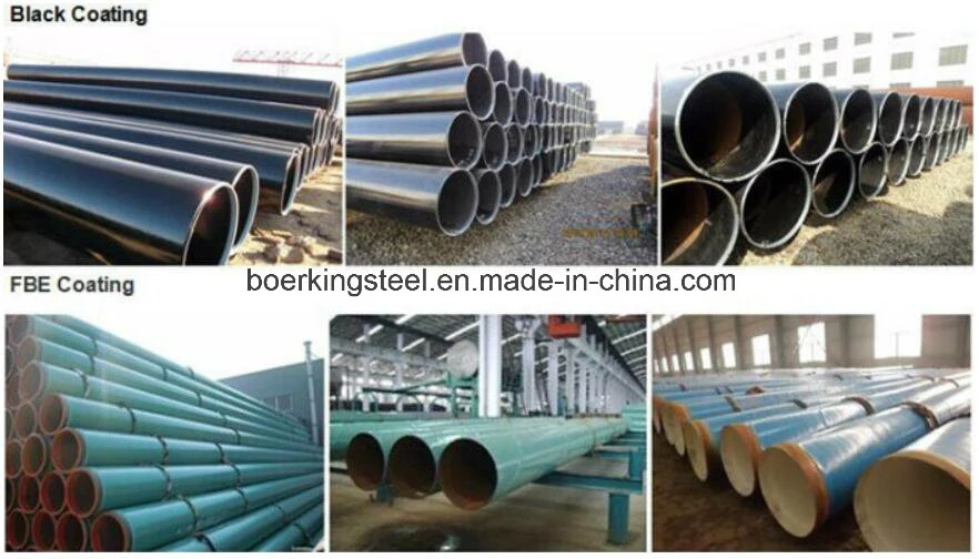 API5l Gr. B ERW/Saw/LSAW Carbon Steel Pipe with 3lpe Coated