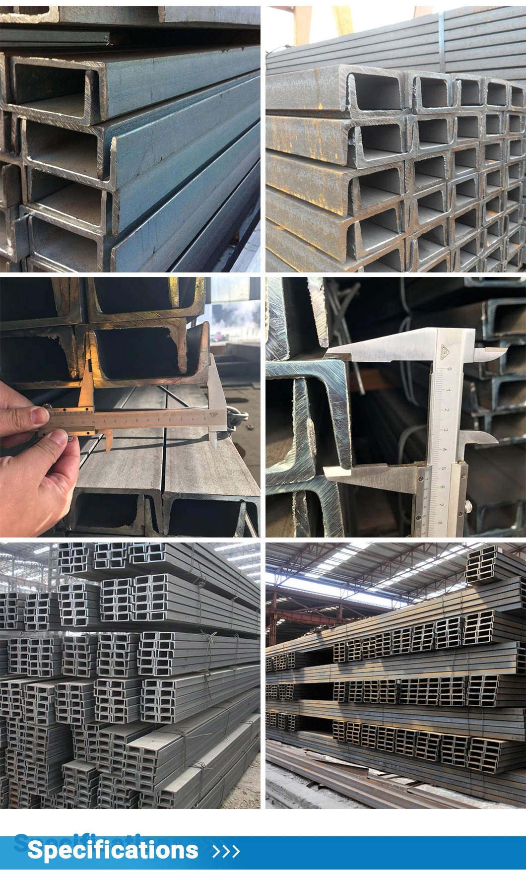 Factory Direct Sale S235jr/S235/S355jr/S355 Mild Steel U Channel Steel