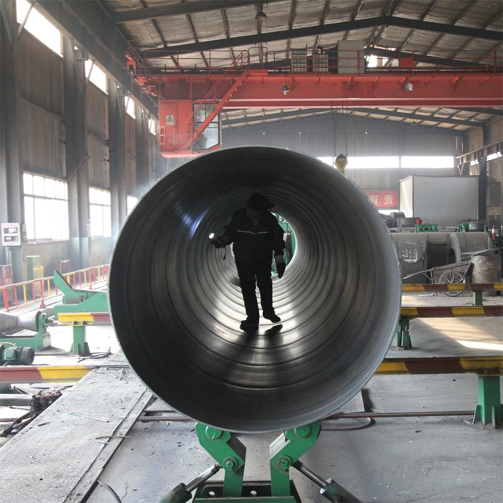 API 5L SSAW Oil and Gas 3PE Anti-Corrosion Spiral Welded Steel Pipes for Water Transportation