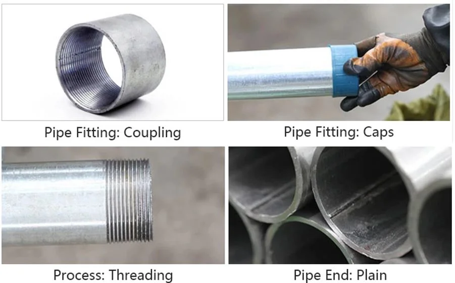 Round/Squire Galvanized Carbon Steel Pipe Structure Pipe