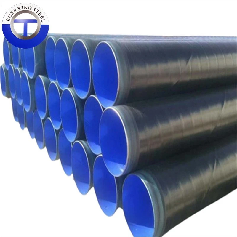 Fbe 2PE 3PE Anti-Corrosion Carbon Spiral Steel Pipe Internal and External Coating Spiral Anti-Corrosion Tube