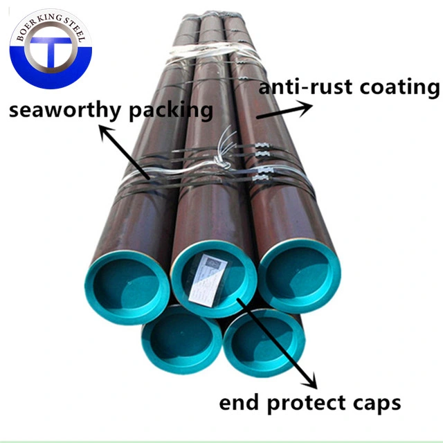 API 5L X42 X46 X52 X56 X65 Sch40 Sch80 Black Paint 3PE Coating Mild Seamless Steel Tube