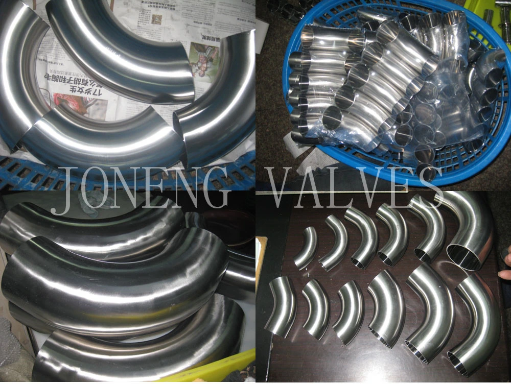 China Stainless Steel Hygienic Vacuum Pipe Fitting 90d Welding Short Curve Elbow (JN-FT 5002)