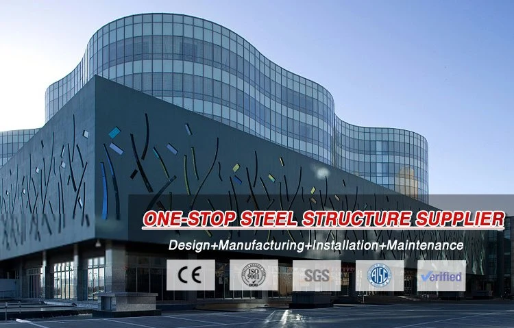 Customized Building Material Steel Tubes Prefabricated Exhibition Hall Steel Structure