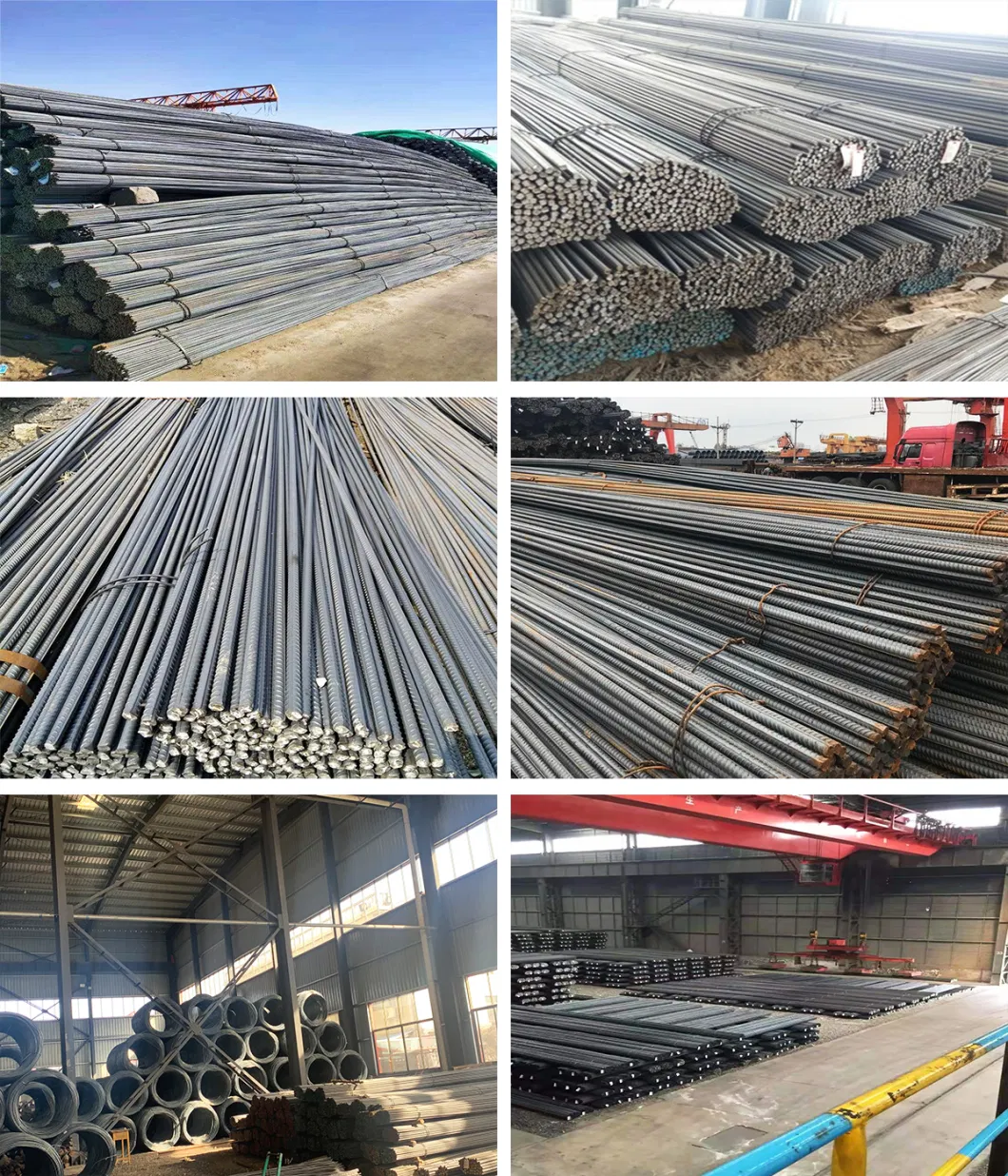 Grade 60 Ss400 S355 HRB335 HRB400 HRB500 Iron Deformed Hot Rolled Steel Rebar for Building Construction