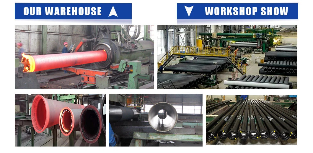 China Factory Price High Quality Black Bitumen Coated Paint Ductile Cast Iron Pipes