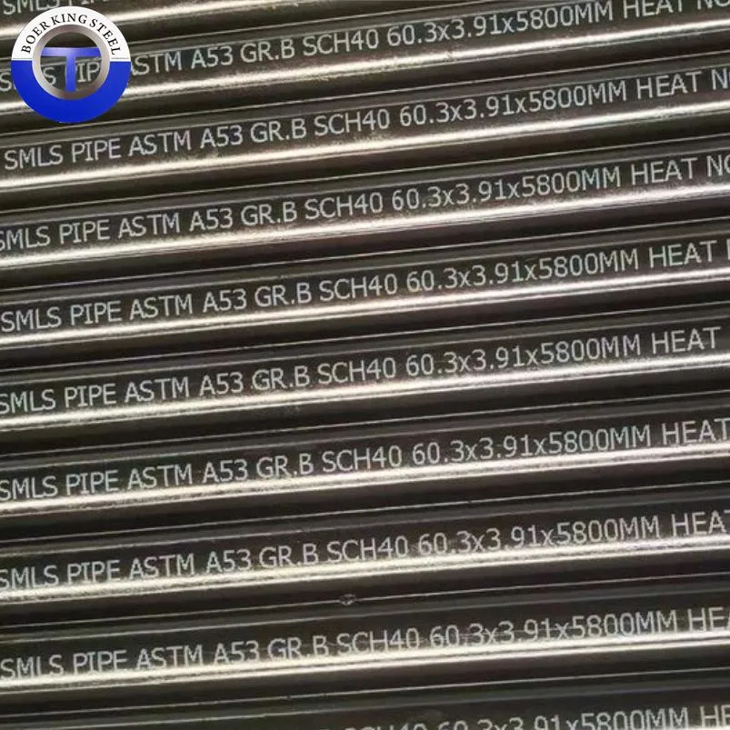 API 5L ASTM A53 ASTM A106 Sch40 Sch80 Hot Rolled Carbon Seamless Steel Pipe/Tube