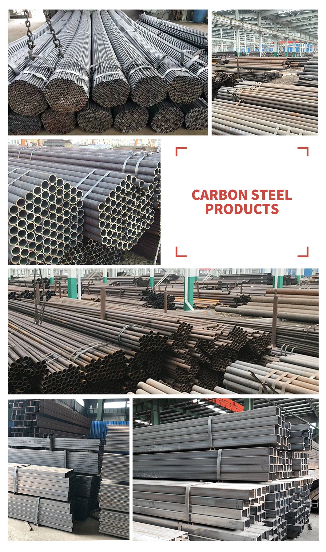 Factory Price ASTM GB JIS A53 A36 Q195 Q215 Schedule 40 Carbon Steel Pipe for Building Components