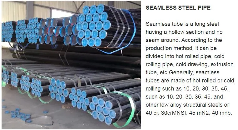 Mechanical S355j2h St52 St44 S355j2 S355 En10210 Seamless Steel Pipe, DIN 17175 St 52.2 St35.8 Steel Tube