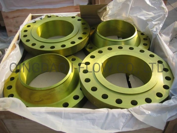 ASME B16.5 ANSI A105 Yellow Golden Forged Steel Flange