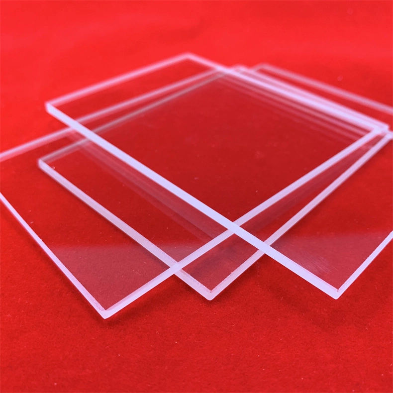 High Transmittance Clear Square Quartz Glass Plate All Size Transparent Heat Resistant Fused Silica Sheet