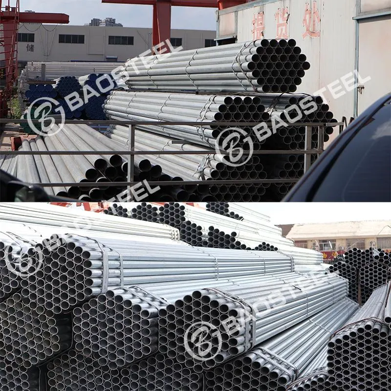 Q390, Q420, Q460, 10#, 20# Zinc Coated 40-80G/M2 Welded/Seamless Galvanized Round Steel Tube