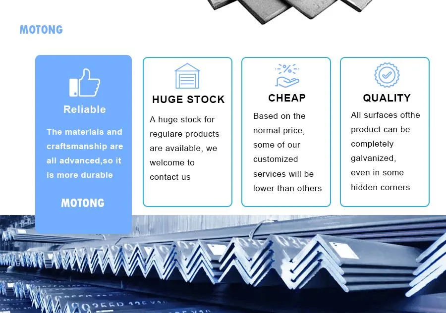 Equal or Unequal Leg Angle Steel for Ceiling and Shelving