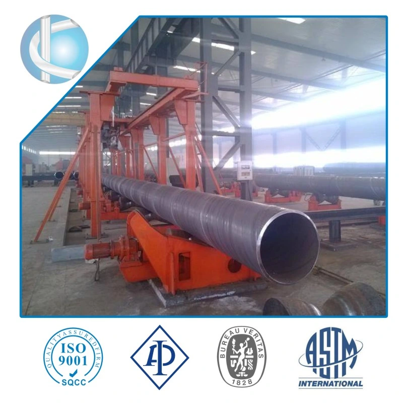 Ap1 5L Grade B X42 X46 X52 X60 X70 SSAW Spiral Welded Steel Pipe Tube China Od 1727mm