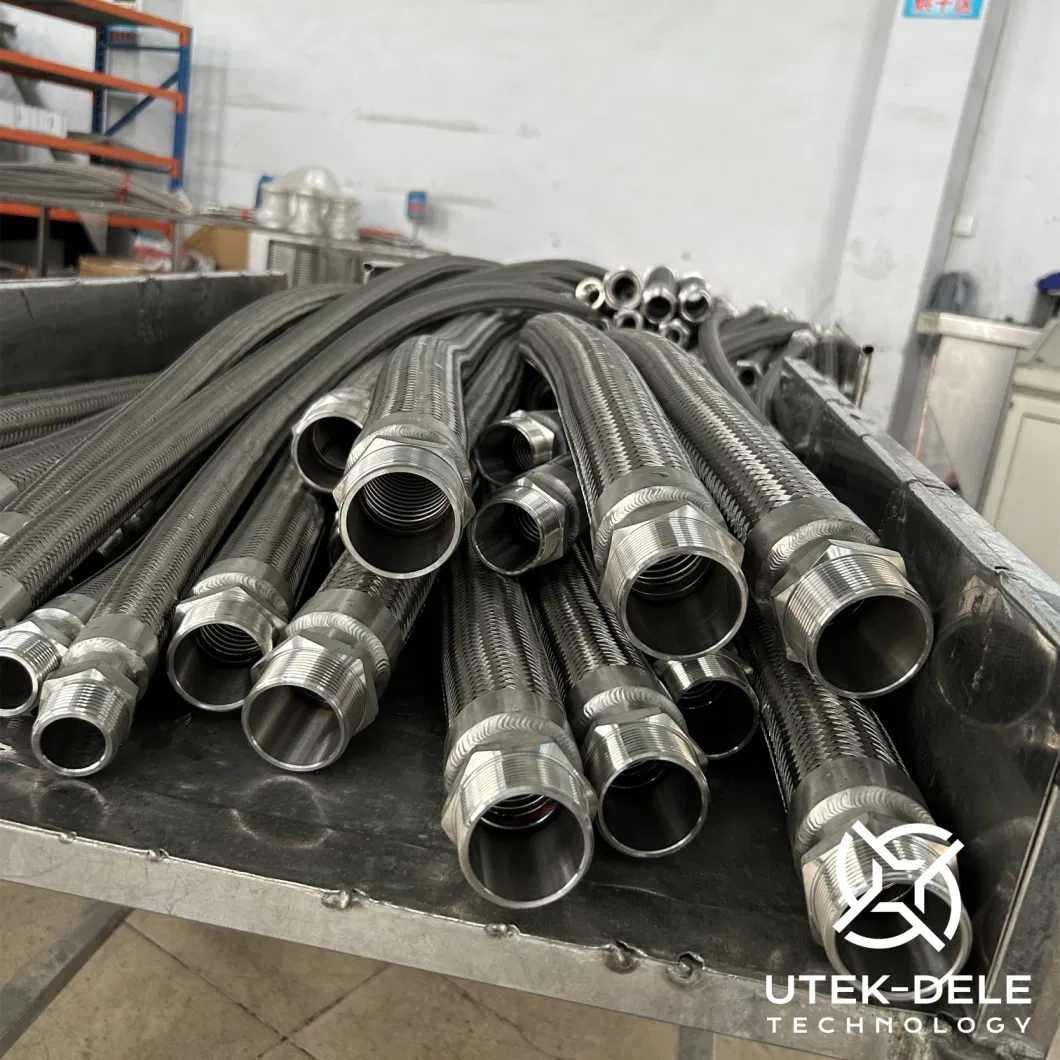 Threaded Connection Type Metal Hose for LNG Tuck Hydrogen Transfer Fire Engines