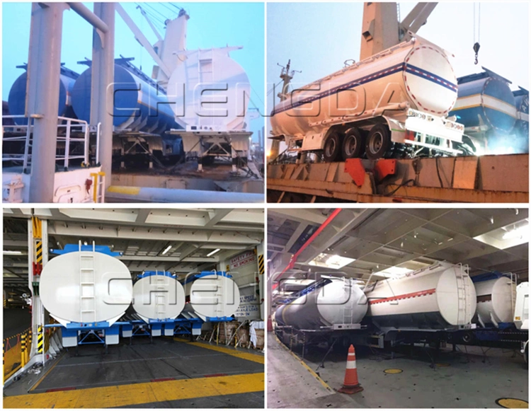 60000 Liters Petrol Diesel Oil Fuel Tanker Tank Semi Trailer