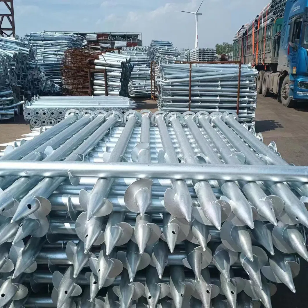 Manufacturers Supply Hot DIP Galvanized Cement Filled Steel Pipe Welded Pile Photovoltaic Ground Pile