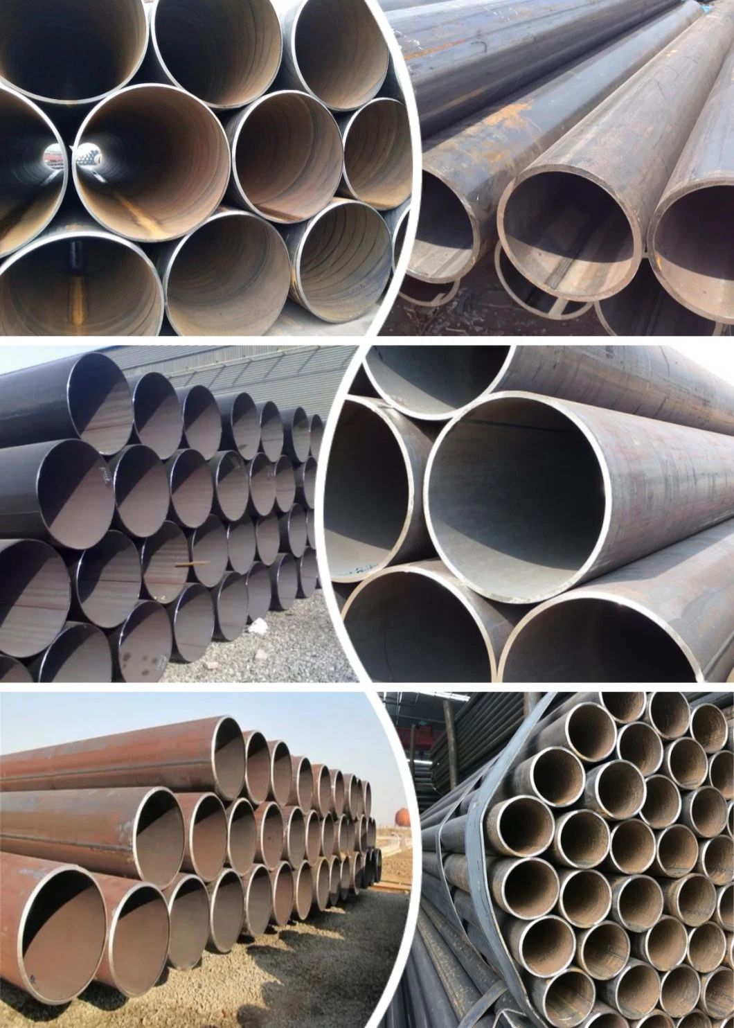 LSAW ERW API 5CT X52 X60 ASTM API5l/API 5CT X52 X65 X70 X80 Carbon Steel Black Carbon Ms Mild Welded Casing LSAW Carbon Steel Pipe