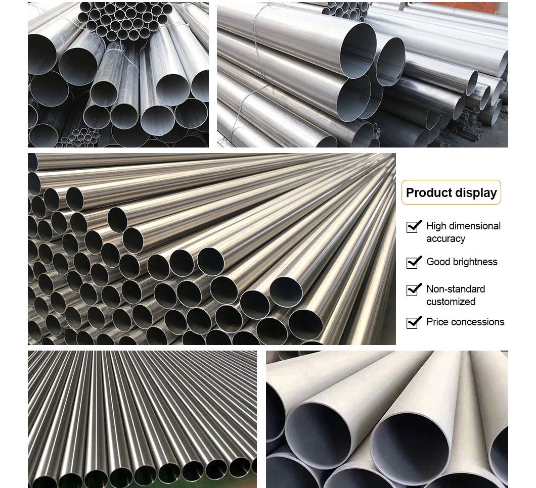 Customized Large Diameter Tube AISI 201 304 310 316 Seamless Welded Stainless Steel Pipe/Tube