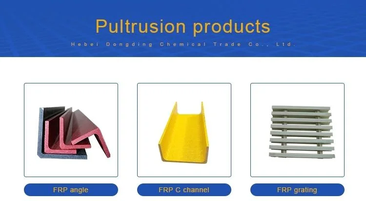 Fiberglass Profile C Size Customized FRP Pultrusion Section