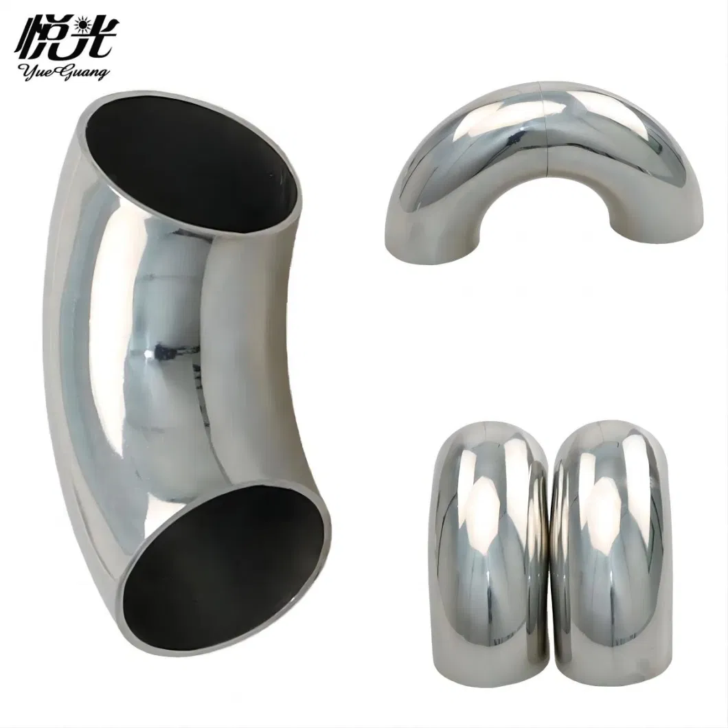 Stainless Steel 304 316L Pipe Fittings 90-or 45-Degree Butt Welding Elbows for Construction